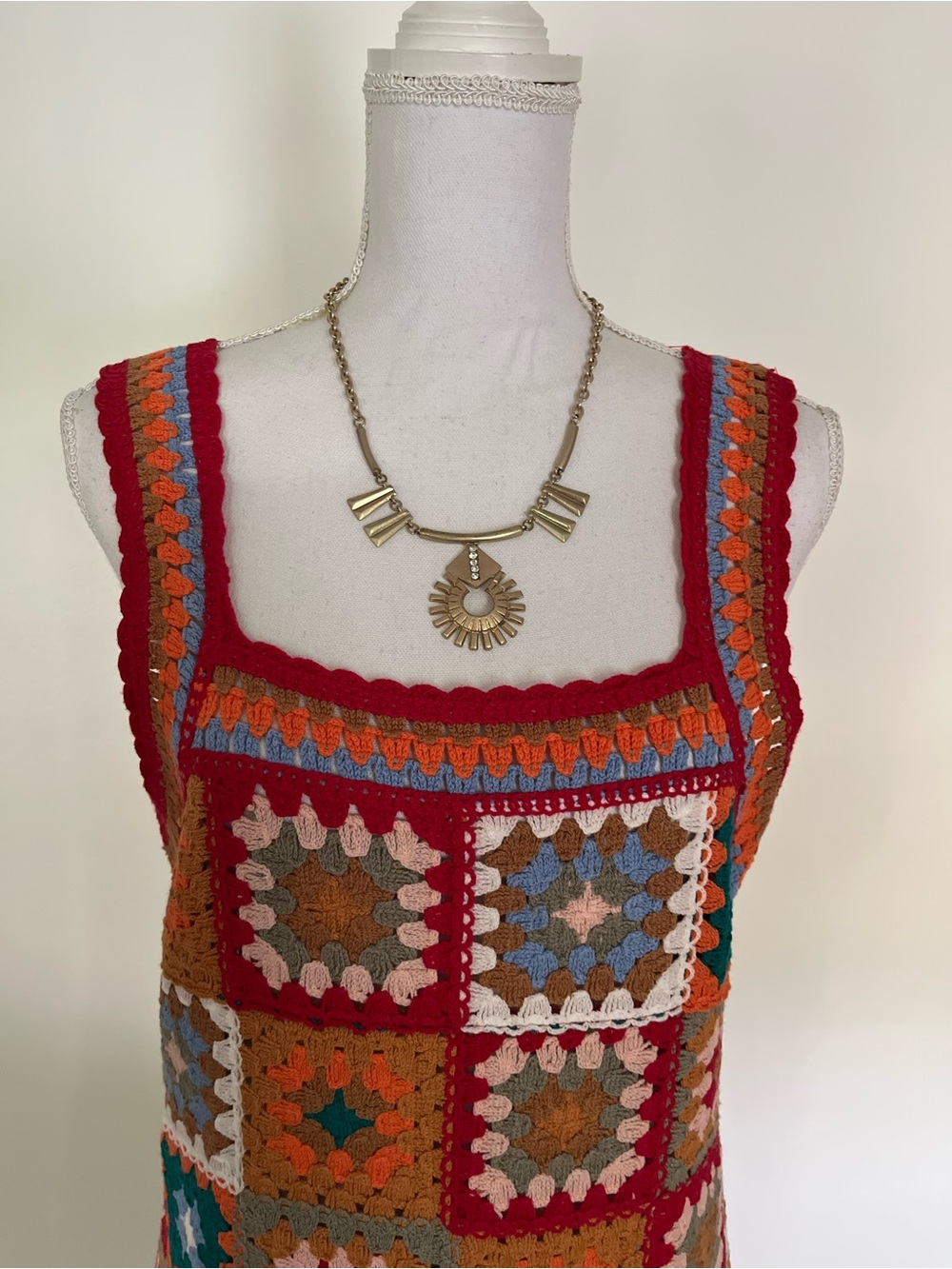 New In Crochet Multi-Color Dress - Picture 2 of 5